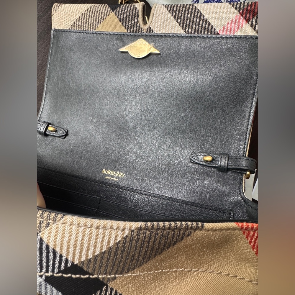 【Burberry】Snip Mini Chain Bag Nova Check in Sand Free Shipping - Picture 9 of 15